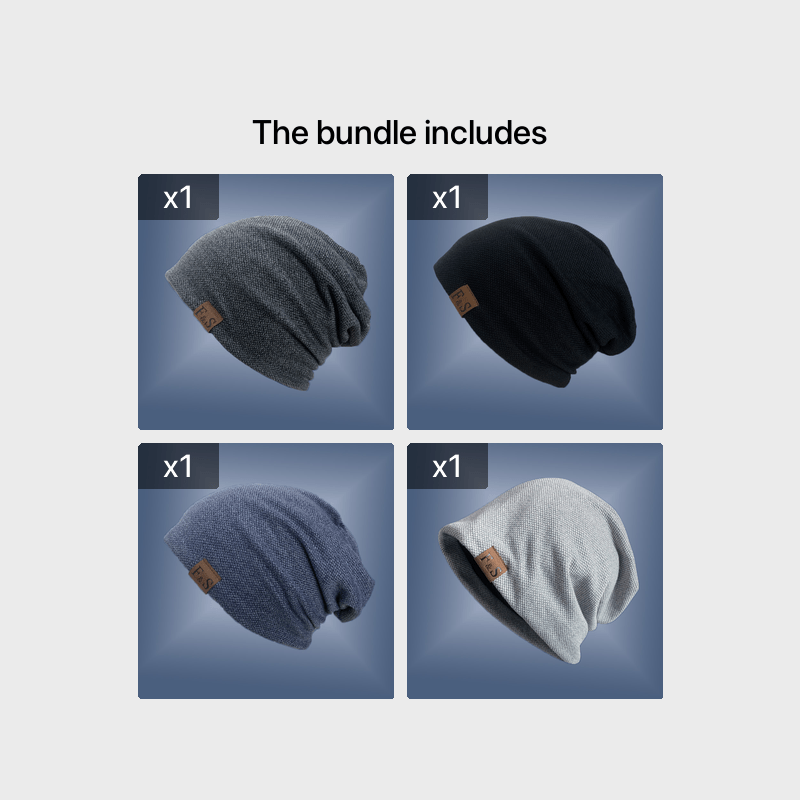 Unisex Lightweight Knit Beanie – Urban Style Toggle Closure Hat for Spring, Fall & Winter